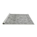 Sideview of Machine Washable Oriental Gray Traditional Rug, wshabs3009gry