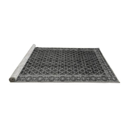 Sideview of Machine Washable Southwestern Gray Country Rug, wshabs300gry