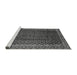 Sideview of Machine Washable Southwestern Gray Country Rug, wshabs300gry