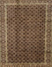 Abstract Bakers Brown Southwestern Rug, abs300