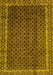 Southwestern Yellow Country Rug, abs300yw