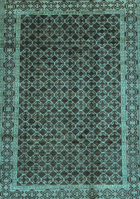 Southwestern Light Blue Country Rug, abs300lblu