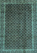 Southwestern Light Blue Country Rug, abs300lblu