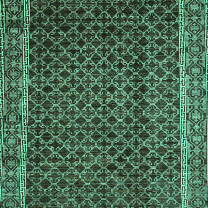 Machine Washable Southwestern Turquoise Country Area Rugs, wshabs300turq