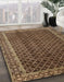 Machine Washable Abstract Bakers Brown Rug in a Family Room, wshabs300