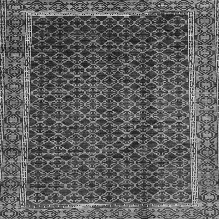 Square Machine Washable Southwestern Gray Country Rug, wshabs300gry