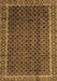 Southwestern Brown Country Rug, abs300brn