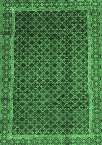 Southwestern Emerald Green Country Rug, abs300emgrn