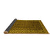 Sideview of Southwestern Yellow Country Rug, abs300yw