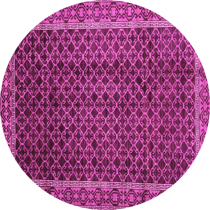 Round Southwestern Pink Country Rug, abs300pnk