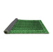 Sideview of Southwestern Emerald Green Country Rug, abs300emgrn