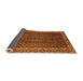 Sideview of Southwestern Orange Country Rug, abs300org