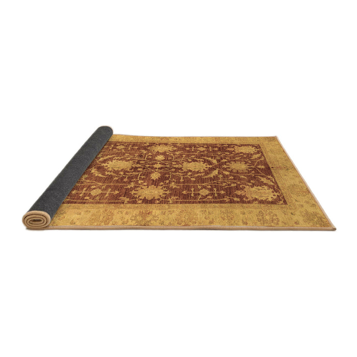 Sideview of Abstract Brown Modern Rug, abs3010brn