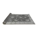 Sideview of Abstract Gray Modern Rug, abs3010gry