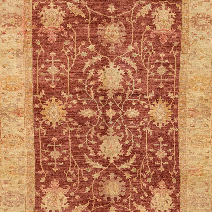 Machine Washable Abstract Orange Rug, wshabs3010