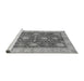 Sideview of Machine Washable Abstract Gray Modern Rug, wshabs3010gry