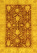 Abstract Yellow Modern Rug, abs3010yw