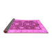 Sideview of Abstract Purple Modern Rug, abs3010pur