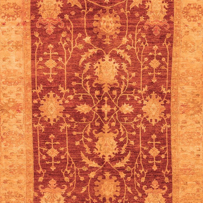 Machine Washable Abstract Orange Modern Area Rugs, wshabs3010org