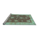 Sideview of Machine Washable Abstract Light Blue Modern Rug, wshabs3010lblu