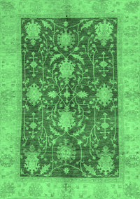 Abstract Emerald Green Modern Rug, abs3010emgrn