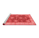 Modern Red Washable Rugs