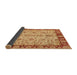 Sideview of Abstract Orange Oriental Rug, abs3011