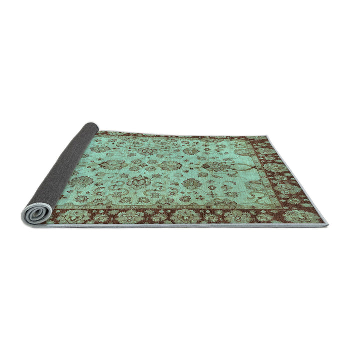 Sideview of Oriental Light Blue Traditional Rug, abs3011lblu