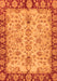 Machine Washable Oriental Orange Traditional Area Rugs, wshabs3011org