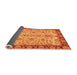 Sideview of Oriental Orange Traditional Rug, abs3011org