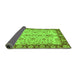 Sideview of Oriental Green Traditional Rug, abs3011grn