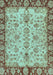 Oriental Light Blue Traditional Rug, abs3011lblu