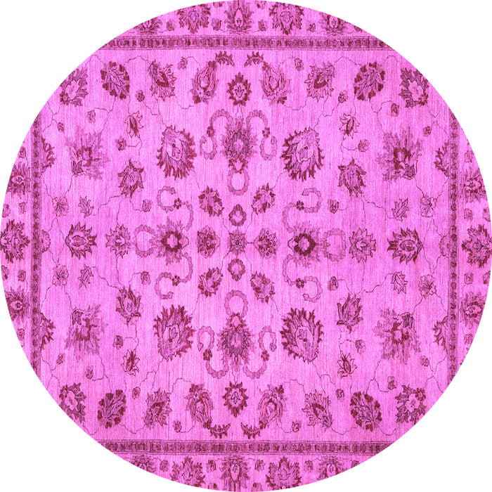 Round Machine Washable Abstract Purple Modern Area Rugs, wshabs3012pur