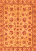 Machine Washable Abstract Orange Modern Area Rugs, wshabs3012org