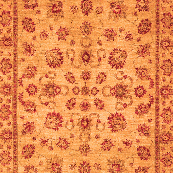 Machine Washable Abstract Orange Modern Area Rugs, wshabs3012org