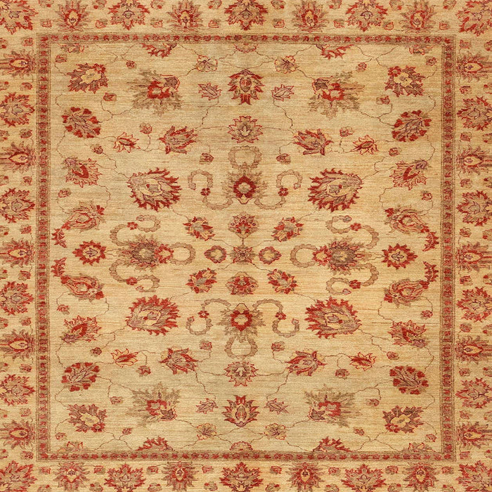 Square Abstract Orange Modern Rug, abs3012