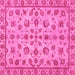 Square Abstract Pink Modern Rug, abs3012pnk