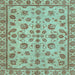 Square Abstract Light Blue Modern Rug, abs3012lblu