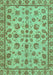 Machine Washable Abstract Turquoise Modern Area Rugs, wshabs3012turq