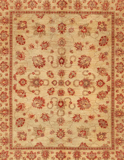 Machine Washable Abstract Orange Rug, wshabs3012