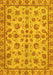 Machine Washable Abstract Yellow Modern Rug, wshabs3012yw