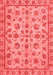 Abstract Red Modern Area Rugs