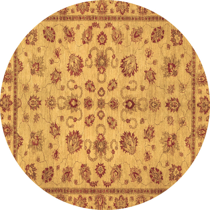 Round Machine Washable Abstract Brown Modern Rug, wshabs3012brn
