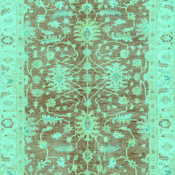 Machine Washable Abstract Turquoise Modern Area Rugs, wshabs3013turq