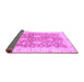 Sideview of Abstract Purple Modern Rug, abs3013pur