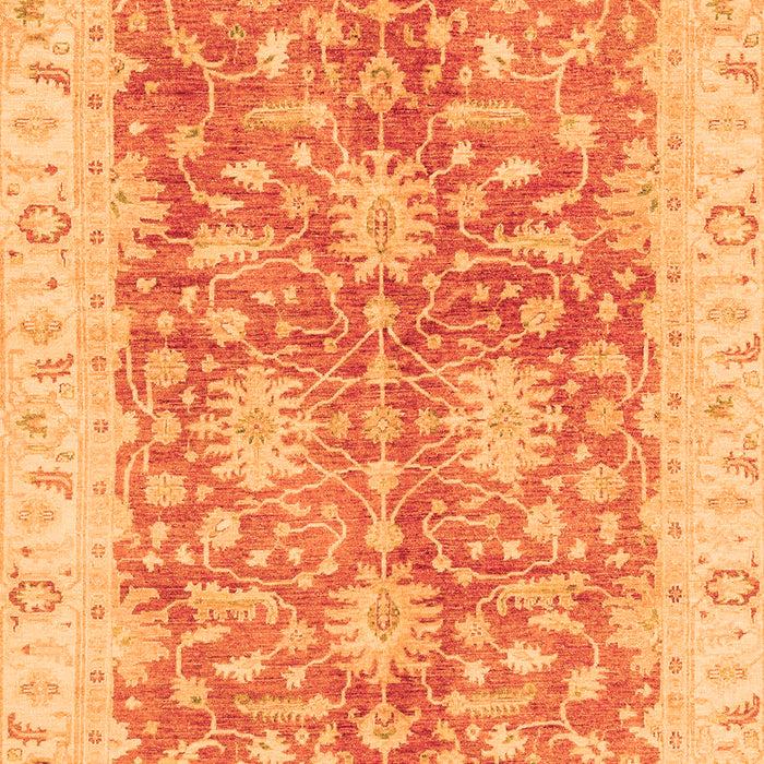 Machine Washable Abstract Orange Modern Area Rugs, wshabs3013org