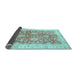 Sideview of Abstract Light Blue Modern Rug, abs3013lblu