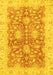 Abstract Yellow Modern Rug, abs3013yw