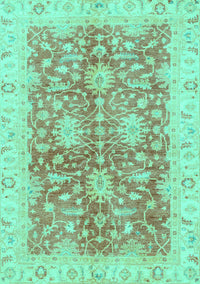 Abstract Turquoise Modern Rug, abs3013turq