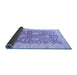 Sideview of Abstract Blue Modern Rug, abs3013blu